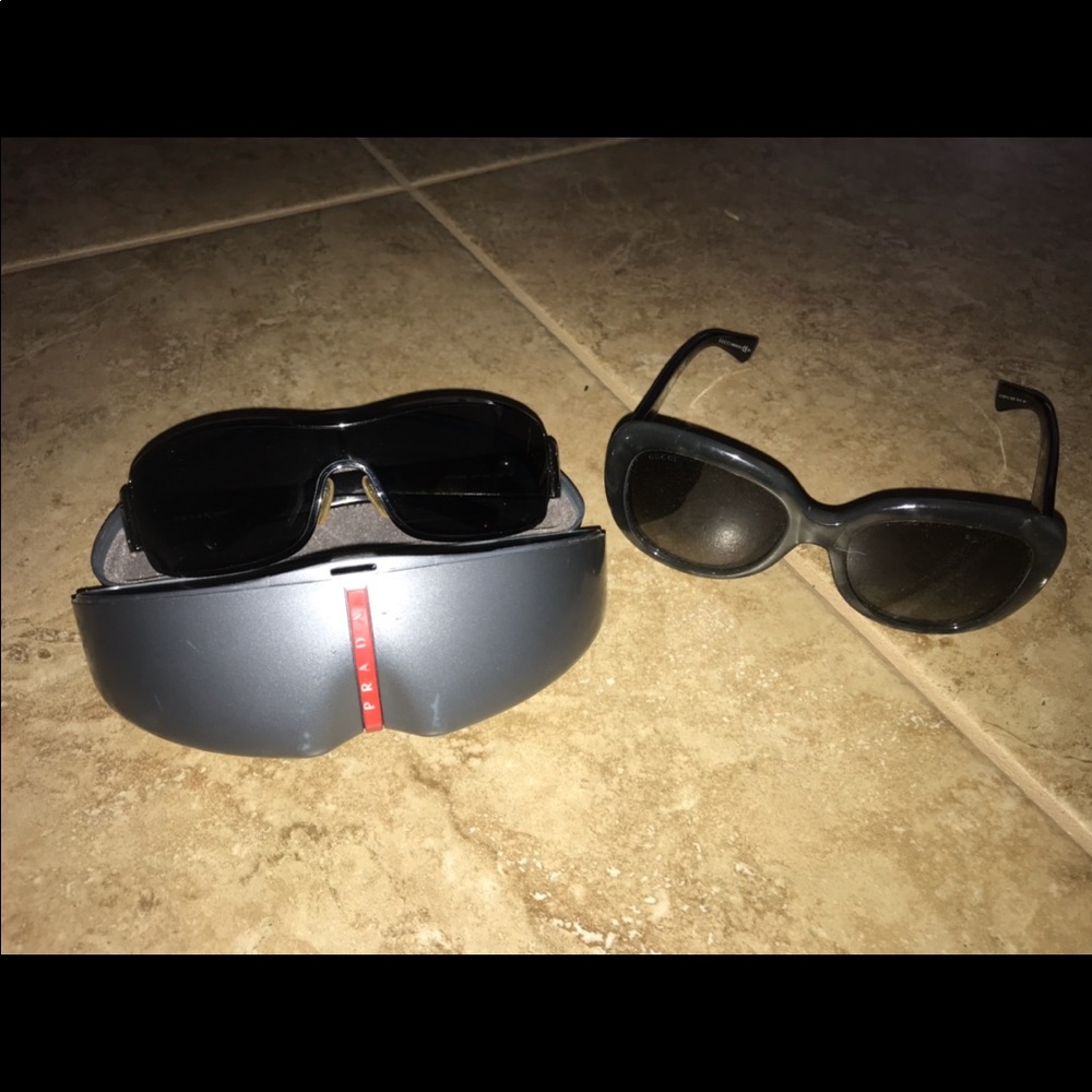 Two new pairs of AUTHENTIC Prada&Gucci Sunglasses